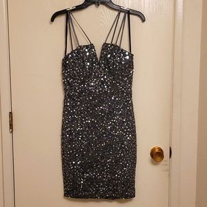 Evening sparkling dress